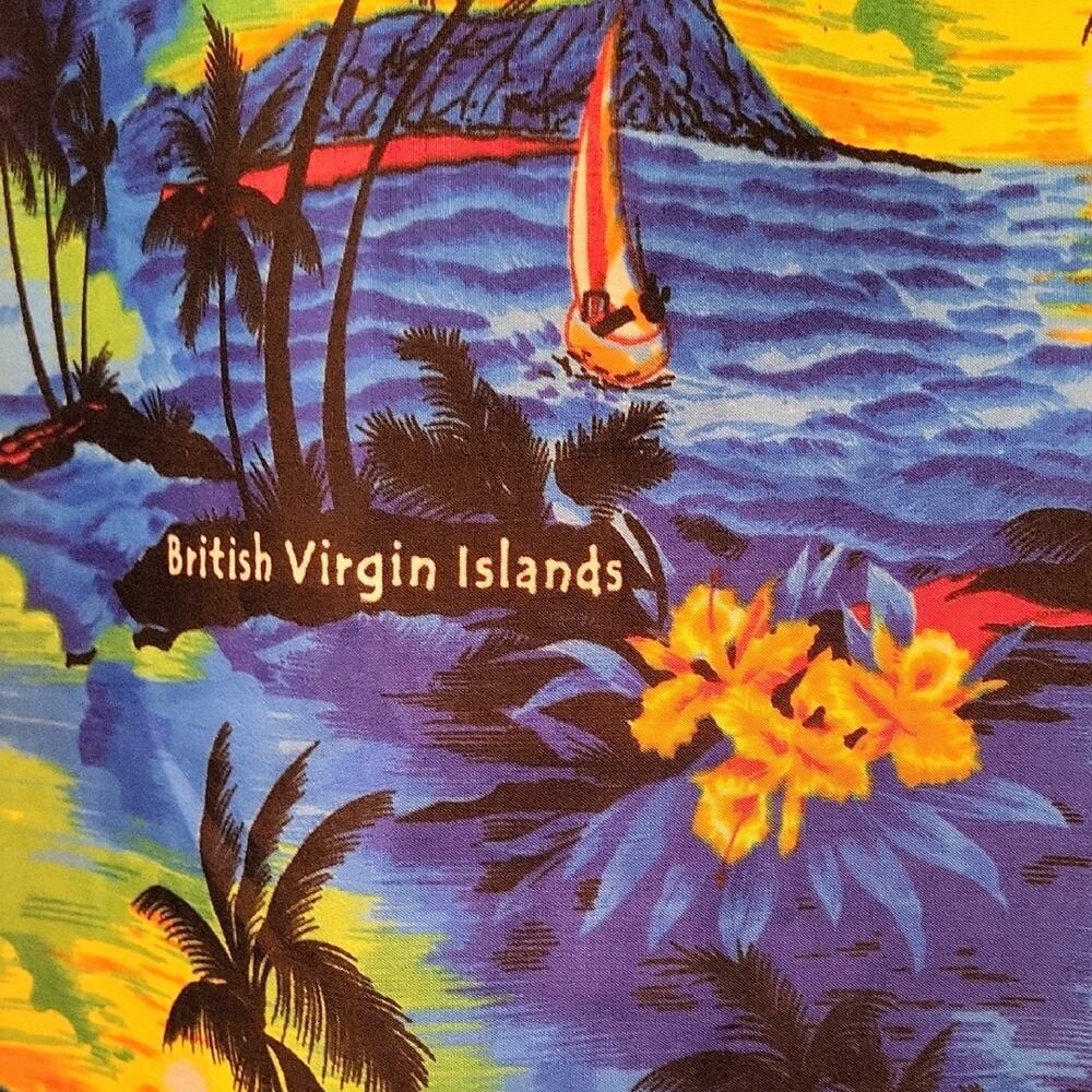 Rima Beach Wear Sleeveless Dress Tropical Print Size XXL - Picture 8 of 11